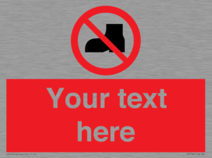 Custom No outdoor footwear